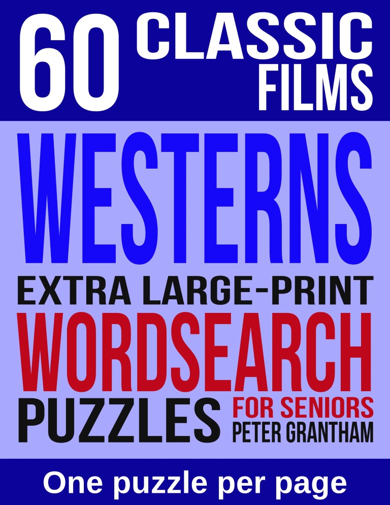 60 Classic Films Westerns wordsearch puzzles