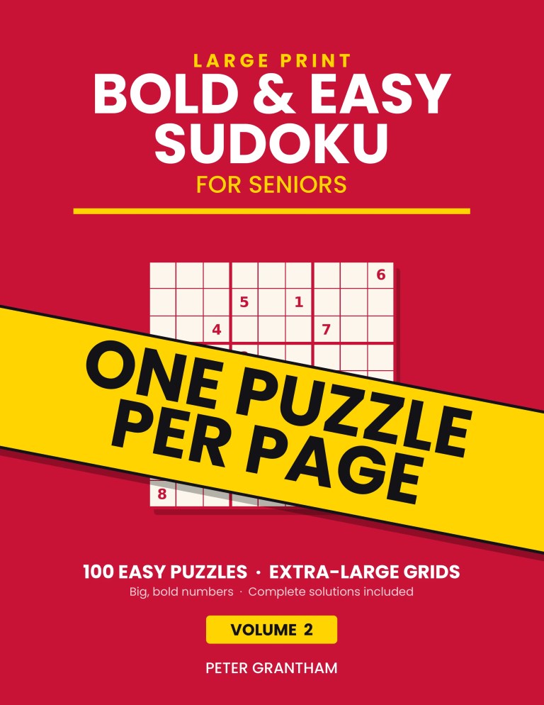 Bold and Easy Sudoku for Seniors, Volume 2