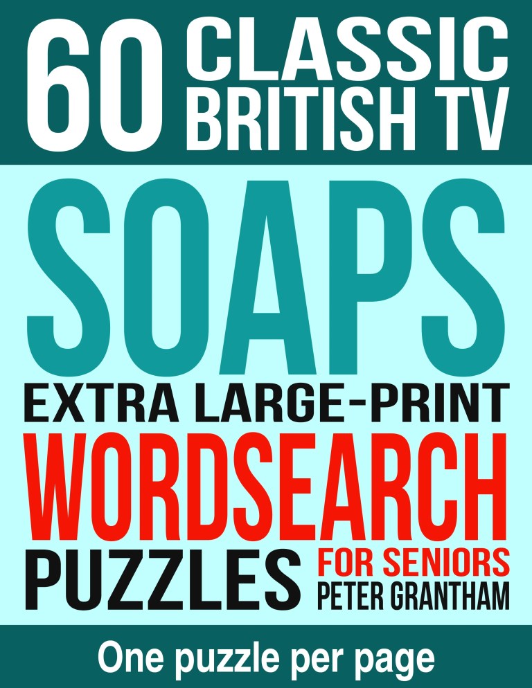 60 Classic British TV Soaps wordsearch puzzles