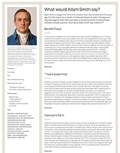Adam Smith Today website